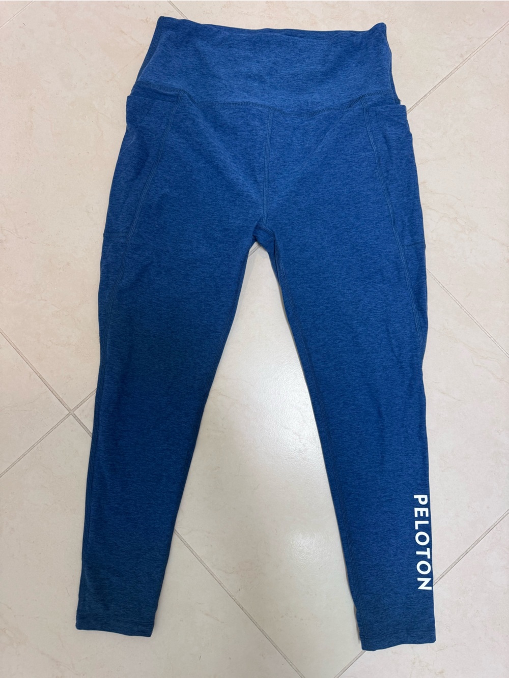 Beyond Yoga Deep Blue Seamless Leggings with Side Logo